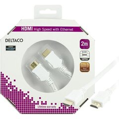 Deltaco HDMI-1020A-K, HDMI, 2 м цена и информация | Кабели и провода | kaup24.ee