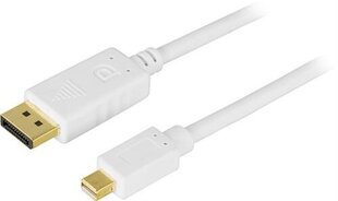 Deltaco DP-1120, DisplayPort, Mini DisplayPort, 2m hind ja info | Kaablid ja juhtmed | kaup24.ee