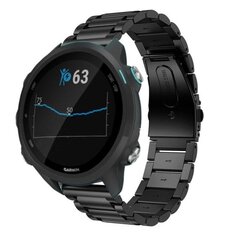 Garmin Forerunner 245 tugevast roostevabast terasest kellarihm - must must hind ja info | Nutikellade ja nutivõrude tarvikud | kaup24.ee