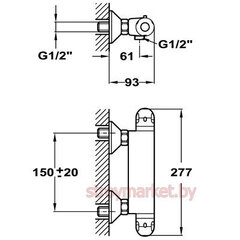 Смеситель для ванной Teka Indic 402K termo цена и информация | Teka Сантехника, ремонт, вентиляция | kaup24.ee