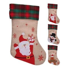 Рождественский носок для подарков, 42 см цена и информация | Рождественские украшения | kaup24.ee