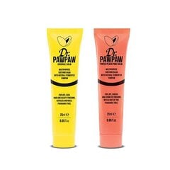 Multifunktsionaalsete palsamite komplekt Dr. PawPaw: Yellow 25 ml + Peach Pink 25 ml цена и информация | Помады, бальзамы, блеск для губ | kaup24.ee