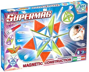 Magnetiline konstruktor Supermag Primary Trendy, 0156, 67 osaline hind ja info | Klotsid ja konstruktorid | kaup24.ee