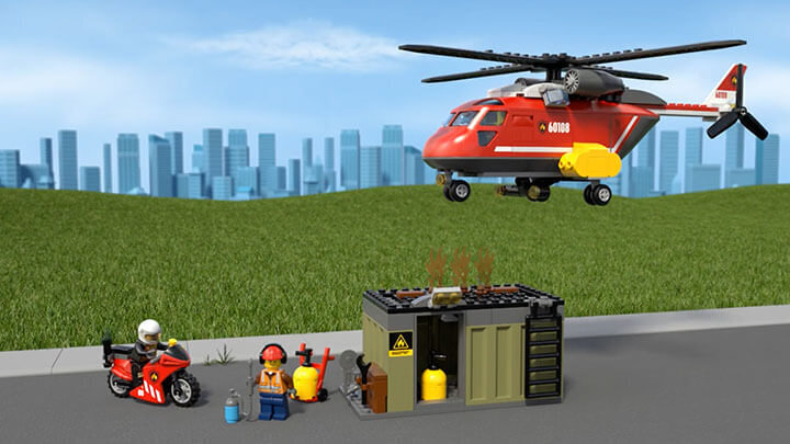 60108 Lego® City Tuletõrjekomando цена и информация | Klotsid ja konstruktorid | kaup24.ee