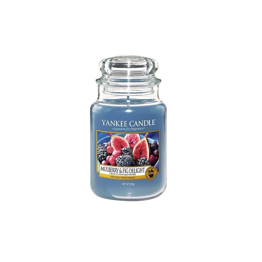 Lõhnaküünal Yankee Candle Large Jar Mulberry & Fig Delight 623 g hind ja info | Küünlad, küünlajalad | kaup24.ee