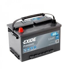 Аккумулятор Exide 68 Ач 650 A EN 12 В цена и информация | Аккумуляторы | kaup24.ee