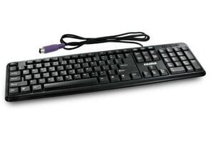 Juhtmega klaviatuur 4WORLD PS/2 hind ja info | Klaviatuurid | kaup24.ee