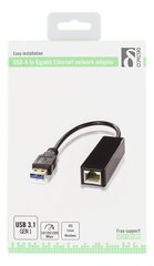 Deltaco USB3-GIGA5, RJ45/USB-A цена и информация | Кабели и провода | kaup24.ee