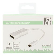 DELTACO USBC-DP1, USB 3.1 "C" цена и информация | Кабели для телефонов | kaup24.ee