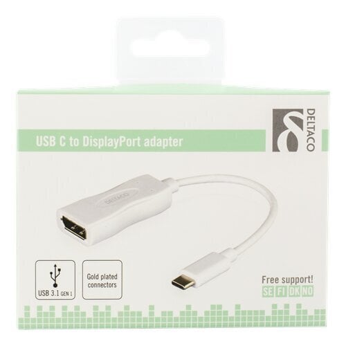 DELTACO USBC-DP1, USB 3.1 "C" hind ja info | USB jagajad, adapterid | kaup24.ee