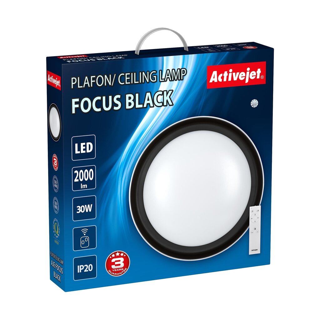 Laevalgusti Activejet LED Aje-Focus Black цена и информация | Laelambid | kaup24.ee