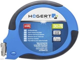 Hoegert стальная рулетка 30м*9,5 мм, HT4M473 цена и информация | Механические инструменты | kaup24.ee