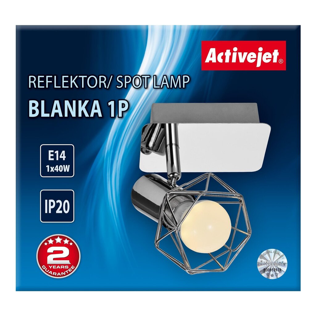 Seinalamp Activejet AJE-Blanka Silver 1P hind ja info | Seinavalgustid | kaup24.ee