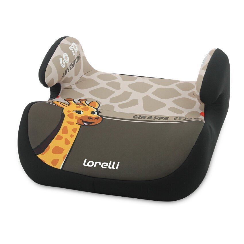 Turvaiste Lorelli Topo Comf, 15-36 kg, Giraffe Light-Dark Beige hind ja info | Turvatoolid | kaup24.ee