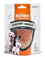 Прибавки к корму для собак - вяленые кусочки курицы BOXBY CHICKEN WINGS (100% курица), 0,100 кг цена и информация | Лакомства для собак | kaup24.ee