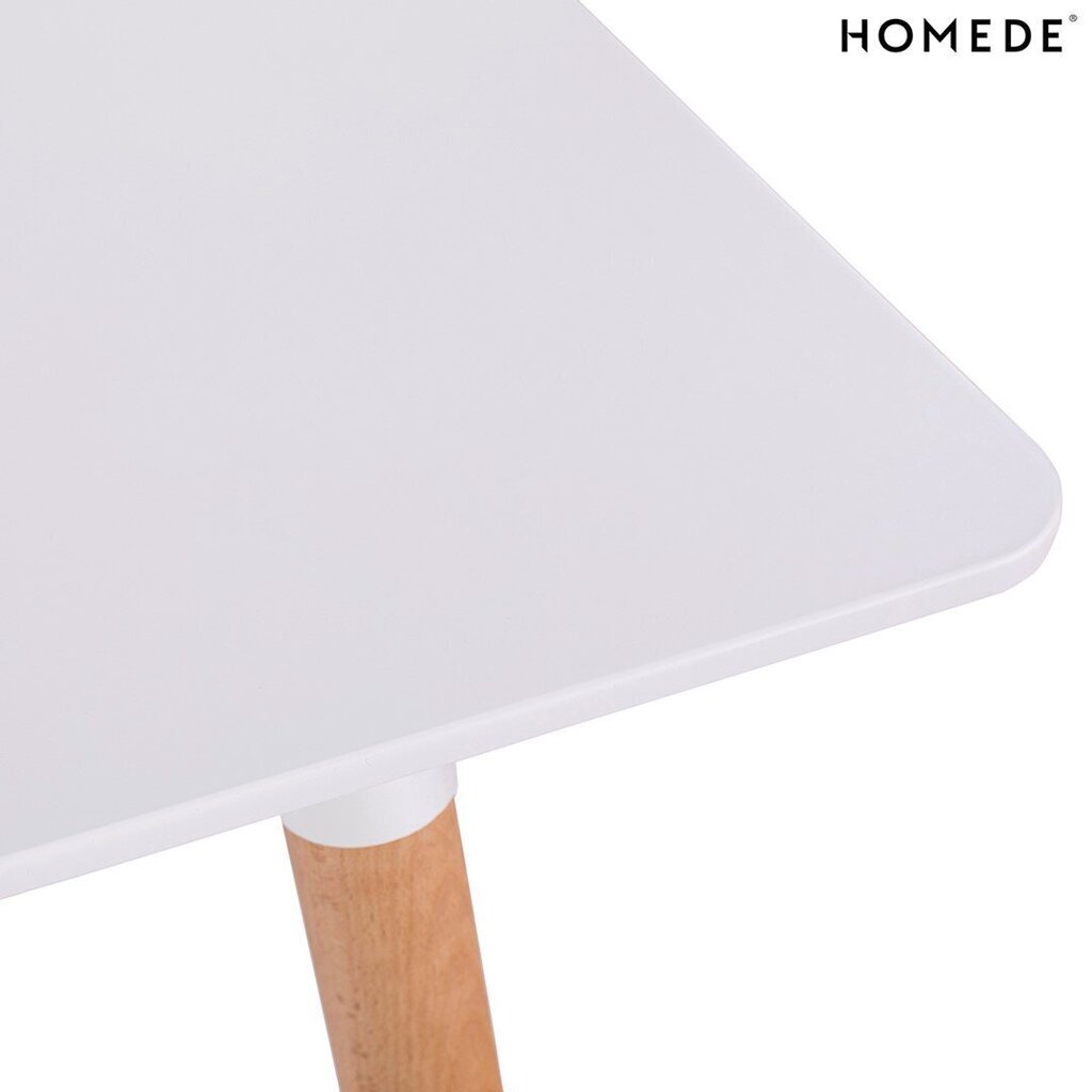 Laud Homede Elle 120x80 cm, valge/pruun hind ja info | Köögi- ja söögilauad | kaup24.ee