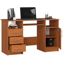 Письменный стол NORE Ana, 124 см, коричневый цвет цена и информация | Компьютерные, письменные столы | kaup24.ee