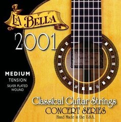 Струнный набор для классической гитары 2001MED Tension цена и информация | La Bella Strings Музыкальные инструменты и аксессуары | kaup24.ee