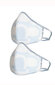 Korduvkasutatav mask (2 tükki) 1020/ERGO valge sinisega. hind ja info | Esmaabi | kaup24.ee