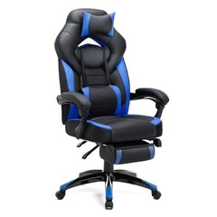 Офисное кресло Songmics 69 см, черное/синее цена и информация | Офисные кресла | kaup24.ee