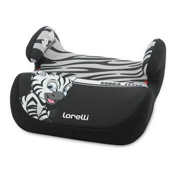 Turvaiste Lorelli Topo Comf, 15-36 kg, Zebra Grey-White hind ja info | Turvatoolid | kaup24.ee