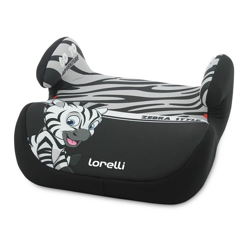 Turvaiste Lorelli Topo Comf, 15-36 kg, Zebra Grey-White цена и информация | Turvatoolid | kaup24.ee