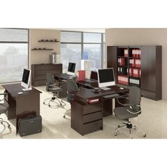 Письменный стол NORE B17, темно-коричневого цвета цена и информация | Компьютерные, письменные столы | kaup24.ee
