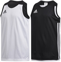 Korvpalli T-särk teismelistele Adidas 3G Spee Rev Jrs Black White цена и информация | Рубашки для мальчиков | kaup24.ee