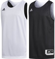 Баскетбольная майка для подростков Adidas Y Rev Crazy Ex J Black White цена и информация | Рубашки для мальчиков | kaup24.ee
