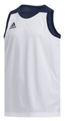 Баскетбольная майка для подростков Adidas 3G Spee Rev Jrs Blue White цена и информация | Рубашки для мальчиков | kaup24.ee