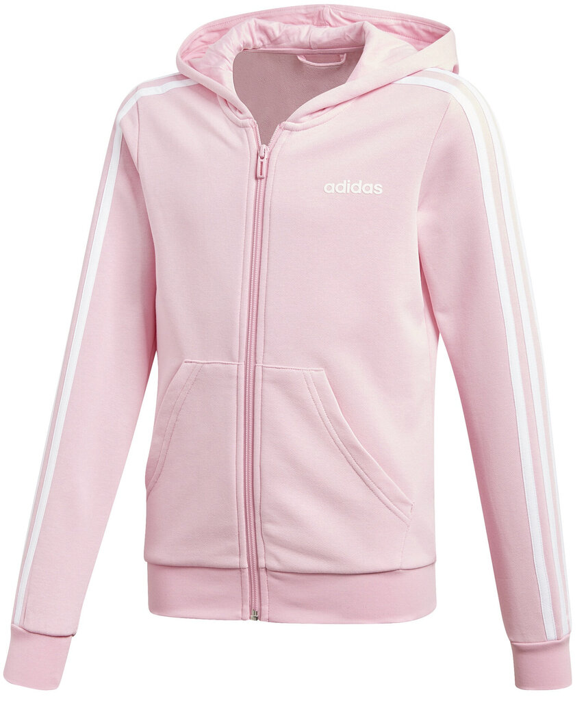 Dressipluus teismelistele Adidas Yg E 3S Fz Hoodie Pink hind ja info | Tüdrukute kampsunid, vestid ja jakid | kaup24.ee