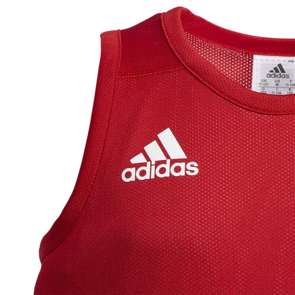 T-särk teismelistele Adidas 3G Spee Rev Jrs Red White цена и информация | Poiste särgid | kaup24.ee