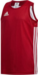 T-särk teismelistele Adidas 3G Spee Rev Jrs Red White hind ja info | Poiste särgid | kaup24.ee