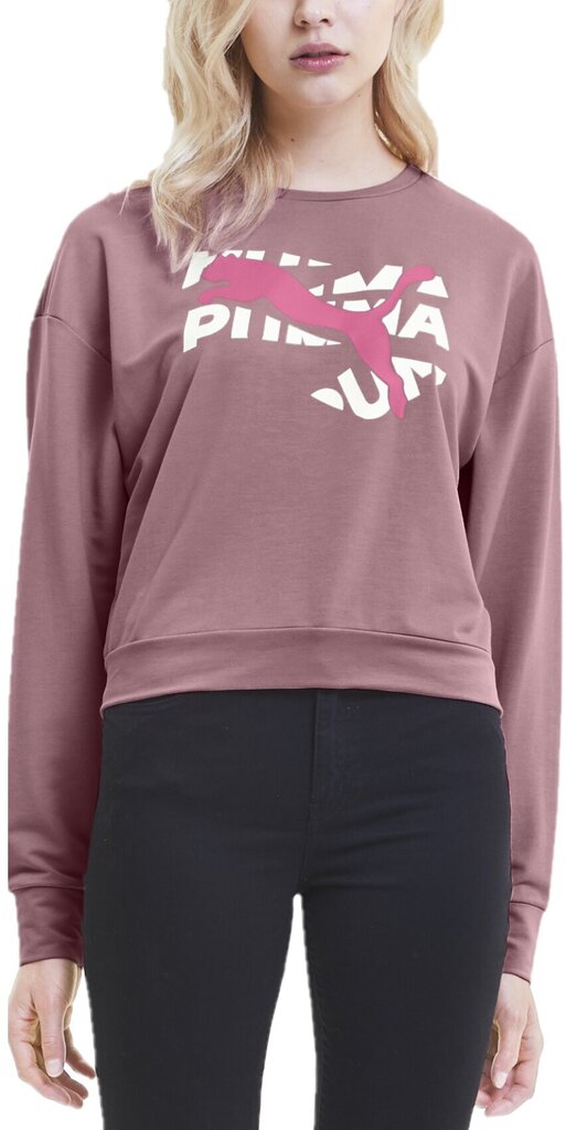 Puma Džemprid Modern Sports Crew Froglove Dark Pink hind ja info | Naiste spordiriided | kaup24.ee