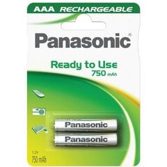 Panasonic aku Evolta AAA 750mAh P-03E/2B hind ja info | Patareid | kaup24.ee