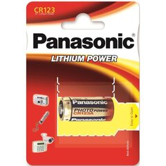 Panasonic элемент Lithium CR123, 1 шт. цена и информация | Батарейки | kaup24.ee