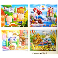 Puzzle 4 pildiga, edu baby fairytales 8510 hind ja info | Pusled | kaup24.ee