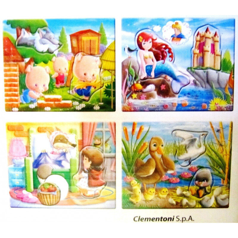 Puzzle 4 pildiga, edu baby fairytales 8510 цена и информация | Pusled | kaup24.ee