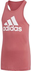 Pluus teismelistele Adidas YG Logo Tank Pink цена и информация | Рубашки для девочек | kaup24.ee