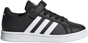 Jalanõud teismelistele Adidas Grand Court C Black цена и информация | Детская спортивная обувь | kaup24.ee