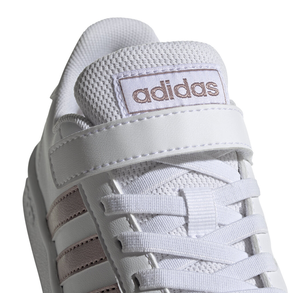 Jalanõud teismelistele Adidas Grand Court C White цена и информация | Laste spordijalatsid | kaup24.ee