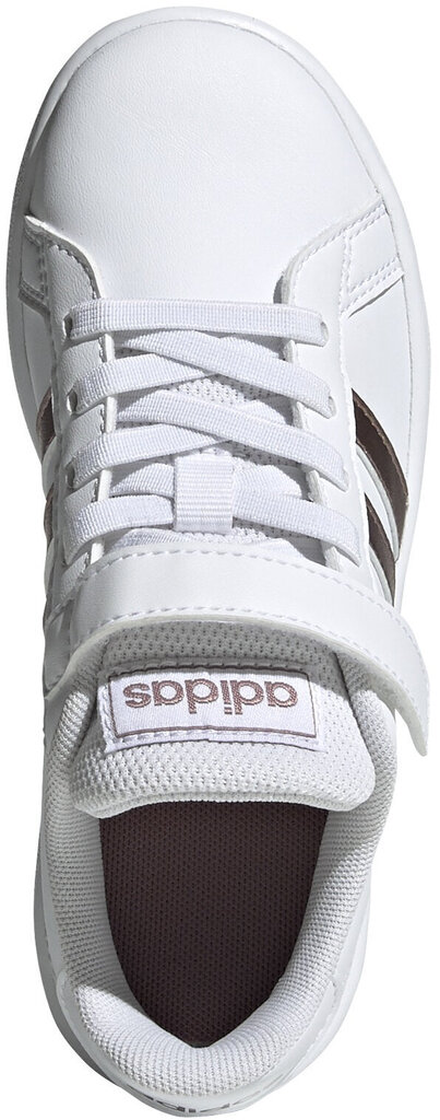 Jalanõud teismelistele Adidas Grand Court C White цена и информация | Laste spordijalatsid | kaup24.ee