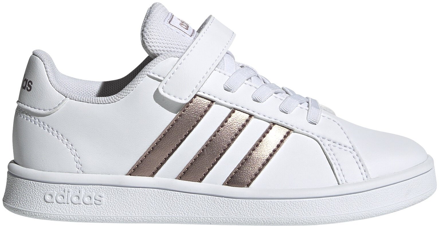 Jalanõud teismelistele Adidas Grand Court C White цена и информация | Laste spordijalatsid | kaup24.ee