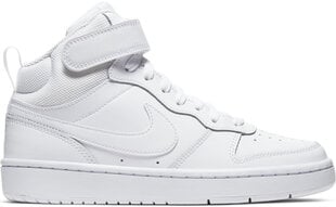 Jalanõud teismelistele Nike Court Boroudh Mid 2 White цена и информация | Детская спортивная обувь | kaup24.ee