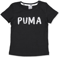 Puma Блузка для подростков Alpha Tee G Black цена и информация | Рубашки для девочек | kaup24.ee