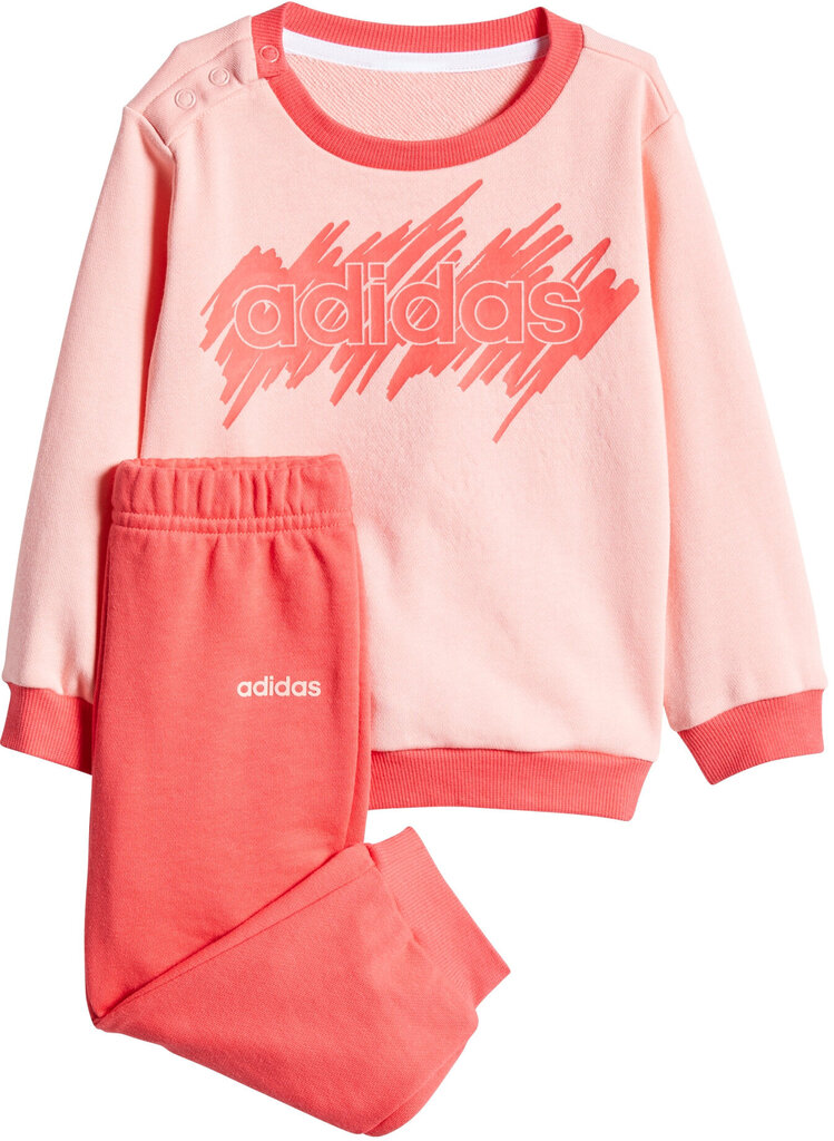 Spordidress lastele Adidas I Lin Jogg FT Pink hind ja info | Komplektid tüdrukutele | kaup24.ee