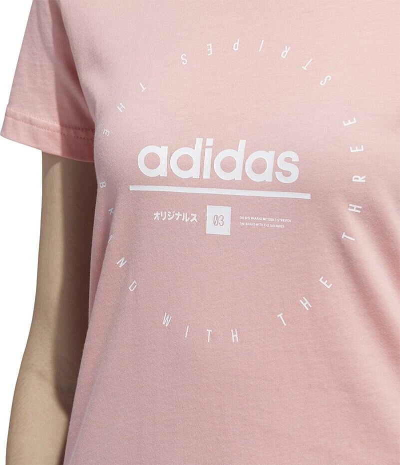 Naiste T-särk Adidas Adi Clock Tee W FM6152, roosa hind ja info | Naiste spordiriided | kaup24.ee