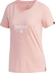 Футболка для женщин Adidas Adi Clock Tee W FM6152, розовая цена и информация | Спортивная одежда для женщин | kaup24.ee