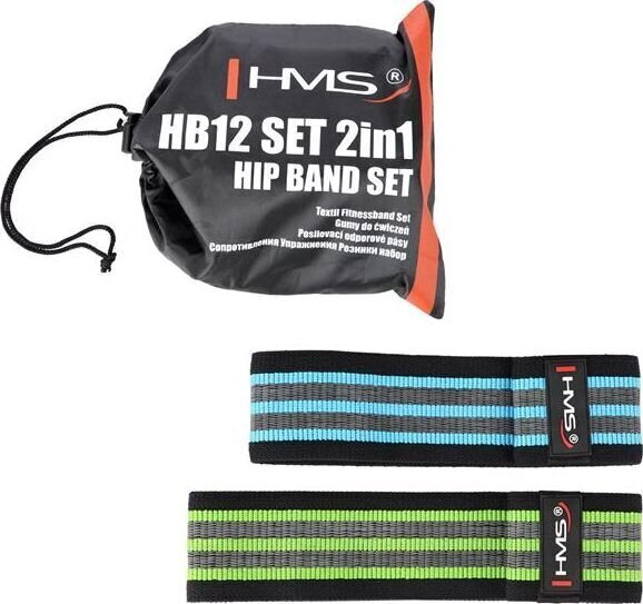 Treeninglintide komplekt HMS Hip Band HB12 hind ja info | Treeningkummid | kaup24.ee