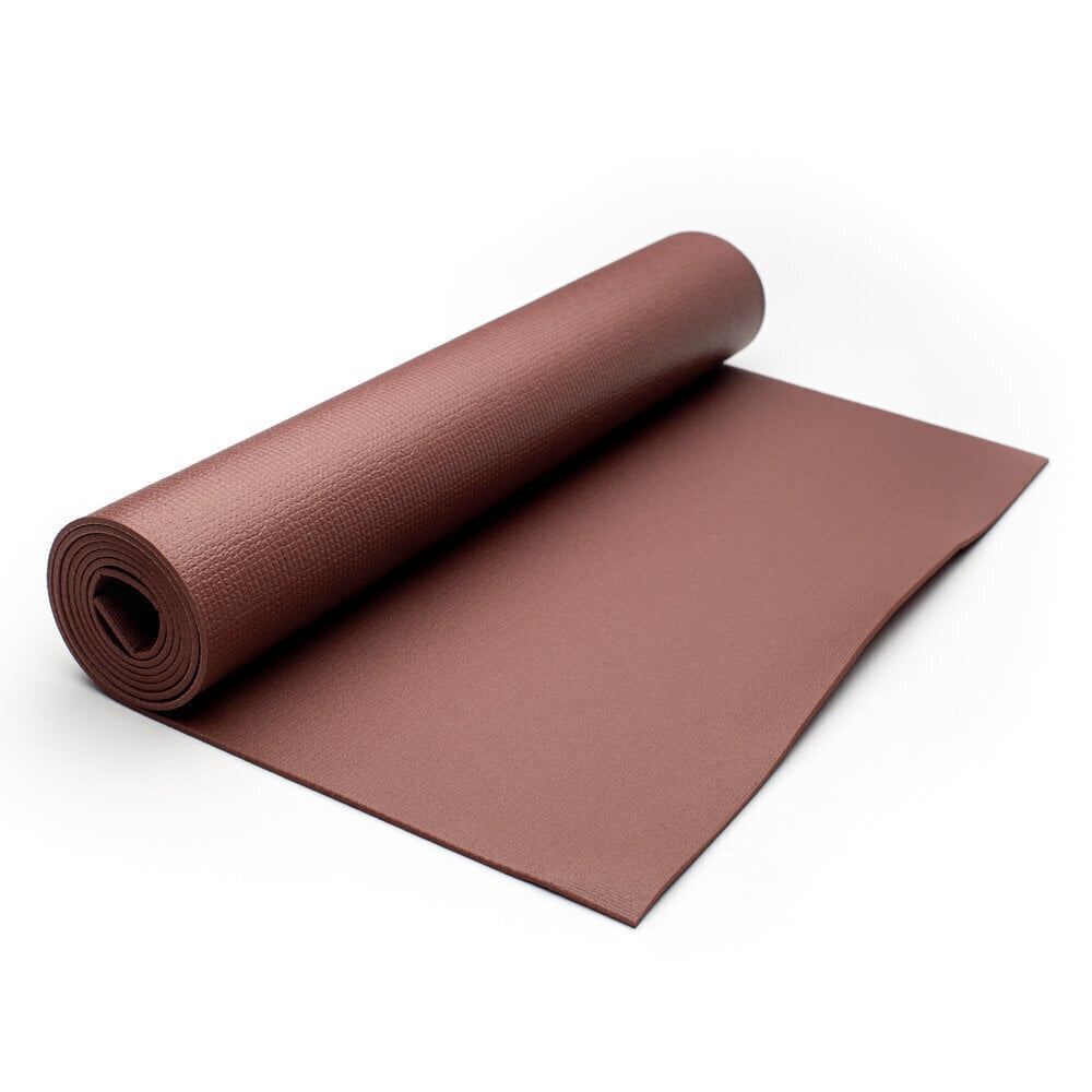 Treeningmatt Poise Yama Yoga, 180x60x0,4 cm, pruun hind ja info | Joogamatid | kaup24.ee